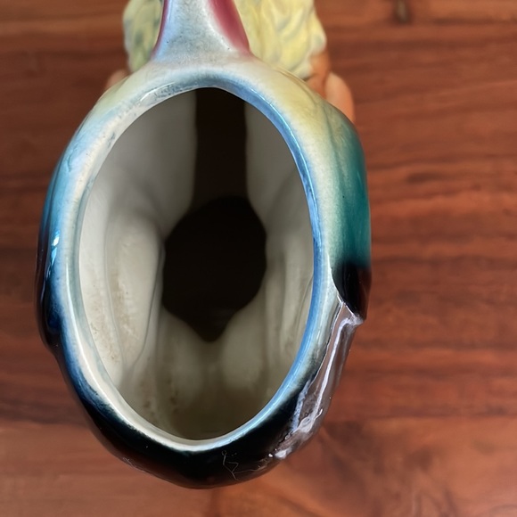 VINTAGE Royal Copley rooster vase chicken farmhouse - Picture 7 of 14